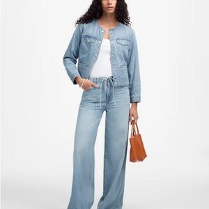 Madewell Super Wide Leg airy denim with tie